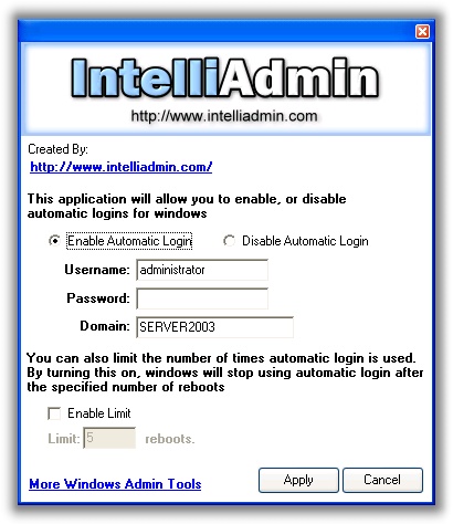 Windows Automatic Logon Limit